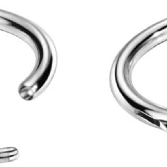 Chic Surgical Steel Endless Hoop Earrings - Perfect Gift for Any Occasion - Picture 5 of 7